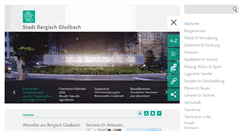 Desktop Screenshot of bergischgladbach.de